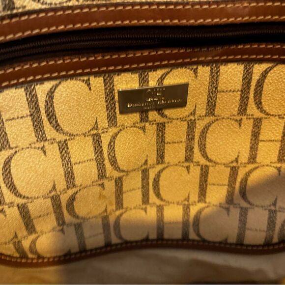 Carolina herra logo handbag ch purse medium tote big signature shoulder bag - Picture 3 of 10